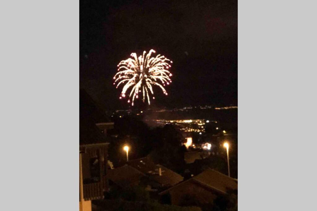 Duplex En Station Vue Sur Lac Leman Thollon-les-Memises Exterior foto